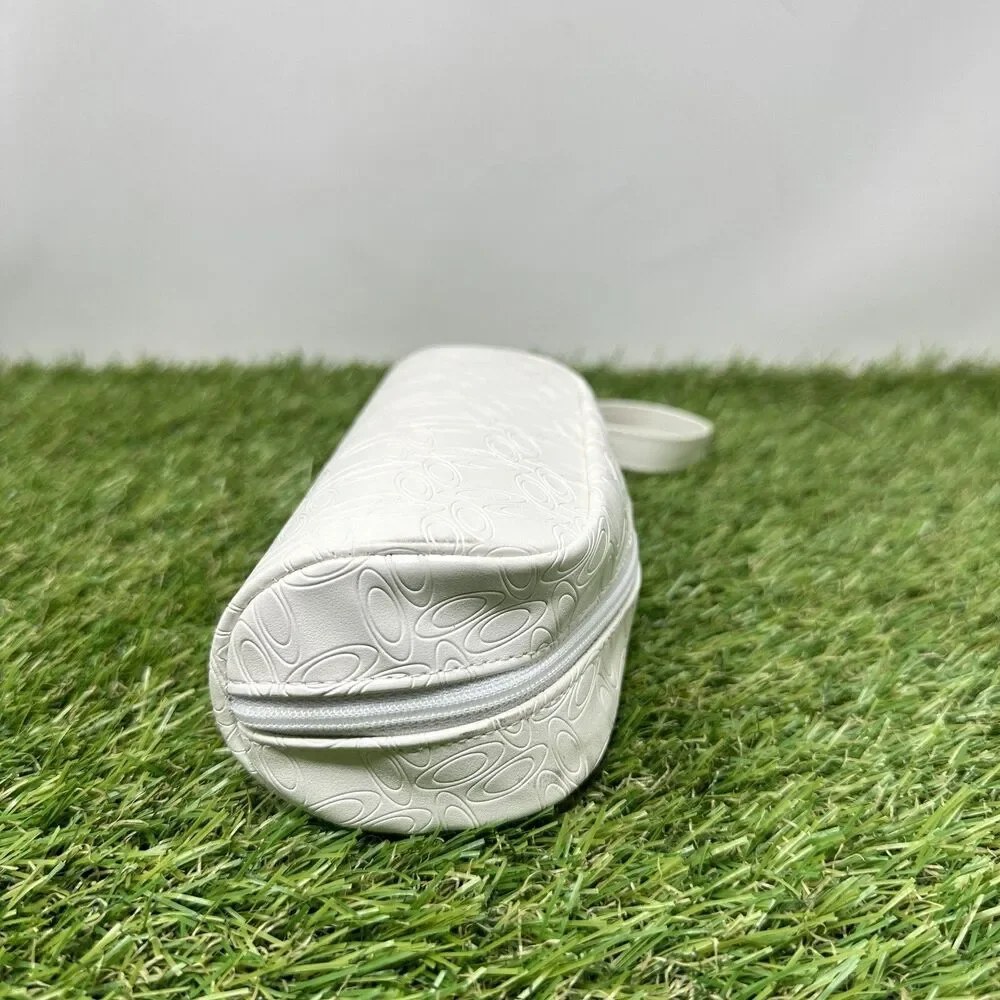 Oakley Sunglass White Soft Case Wristlet & Logo Fabric Bag Items